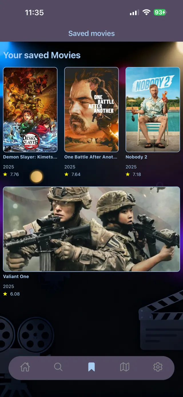 LumiFlix — LumiFlix — Saved list